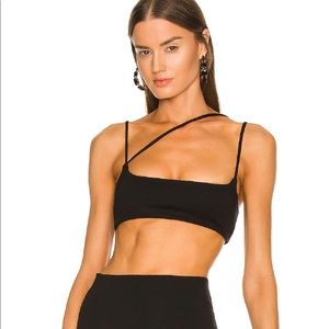 Michael Costello x REVOLVE Amira Crop Top in Black
